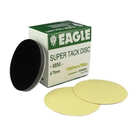 Eagle Abrasives 3'  Yel-Film Super-Tack Discs -P800, 50PK 730-0800